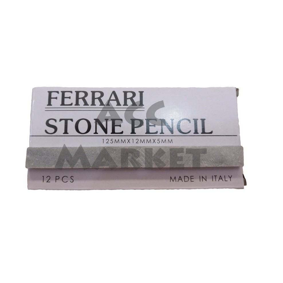 Pensil Kapur Besi Putih 12 Pcs FERRARI 125 x 12 x 5 Mm