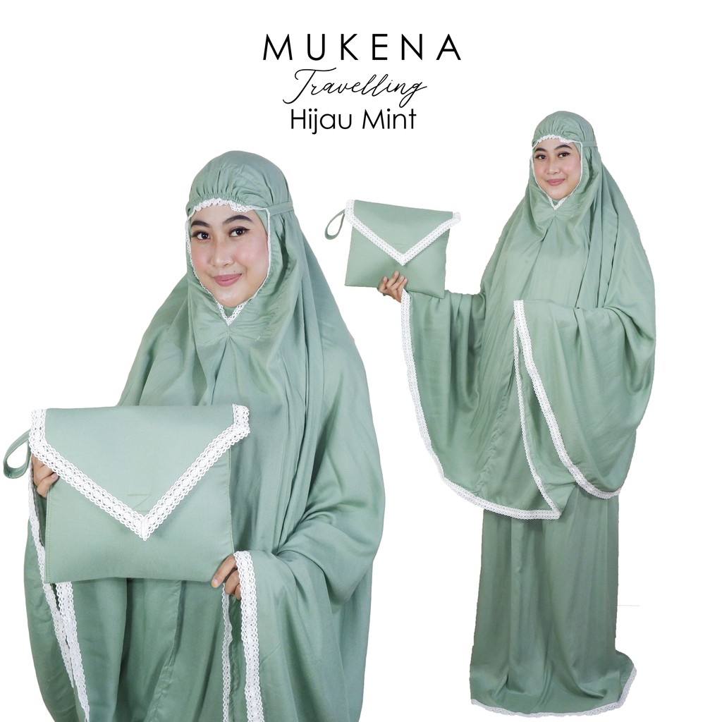 Mukena Dewasa Travelling Rayon Polos