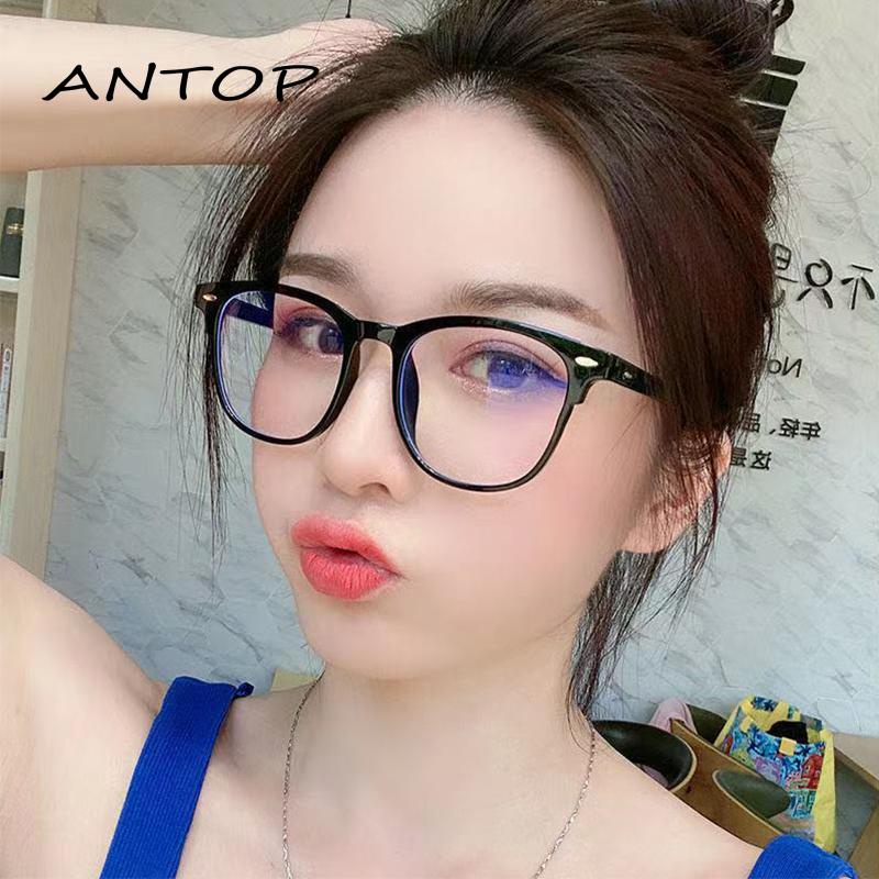 &quot;PROMO&quot; Kacamata Korea Retro Wanita Kacamata Anti Radiasi Wanita Fashion Bentuk Persegi Eyeglasses