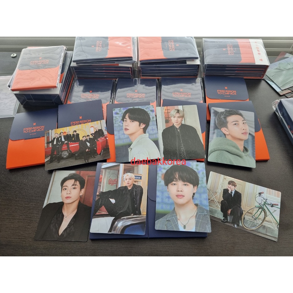 [Ready stok] Mini photocard bts permission to dance