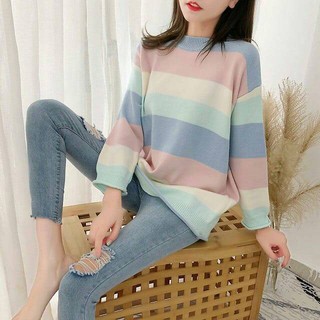 SWEATER MILLA BAJU  RAJUT  WANITA  ATASAN RAJUT  PAKAIAN 