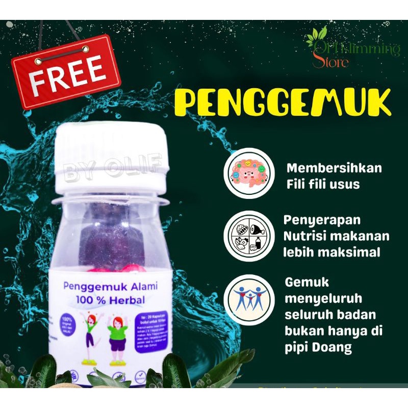 Penggemuk badan // obat penambah berat badan terampuh 100% original herbal alami