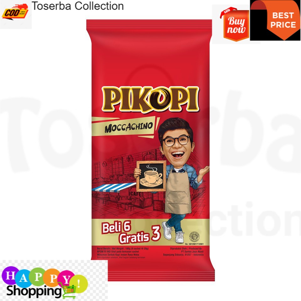 

Toserba Collection Pikopi Moccachino 9 Sachet 20 gr Bandung - Cimahi