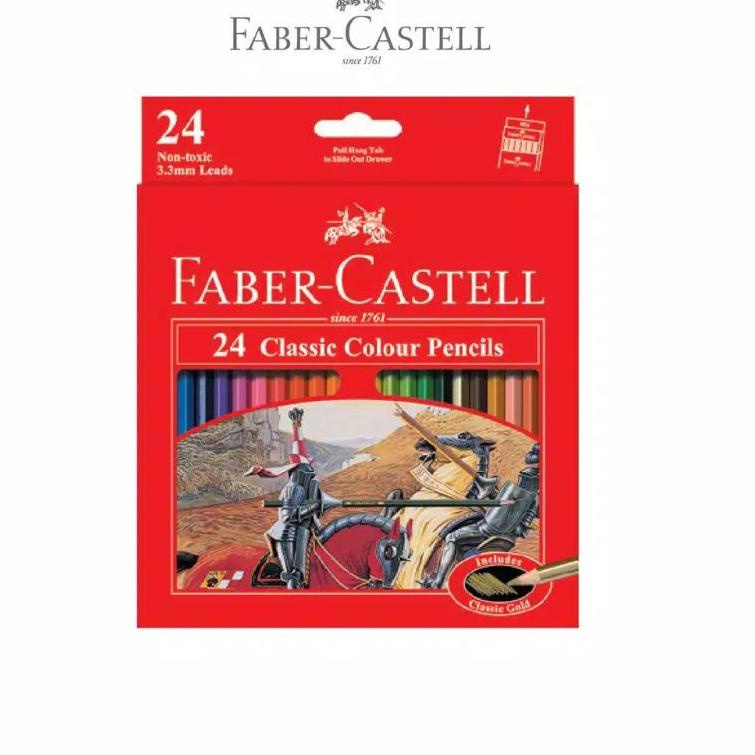 

(Subsidi ongkir) Pensil Warna Faber Castell Classic 24 Warna #