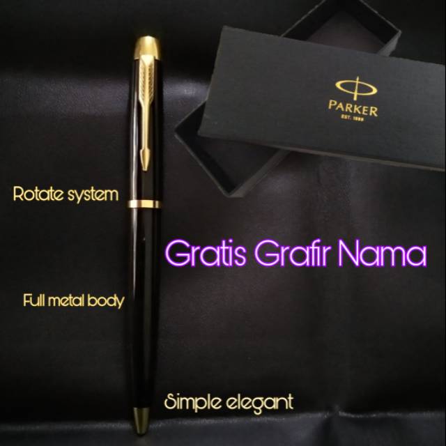 

Pulpen parker model putar exclusive gratis grafir nama