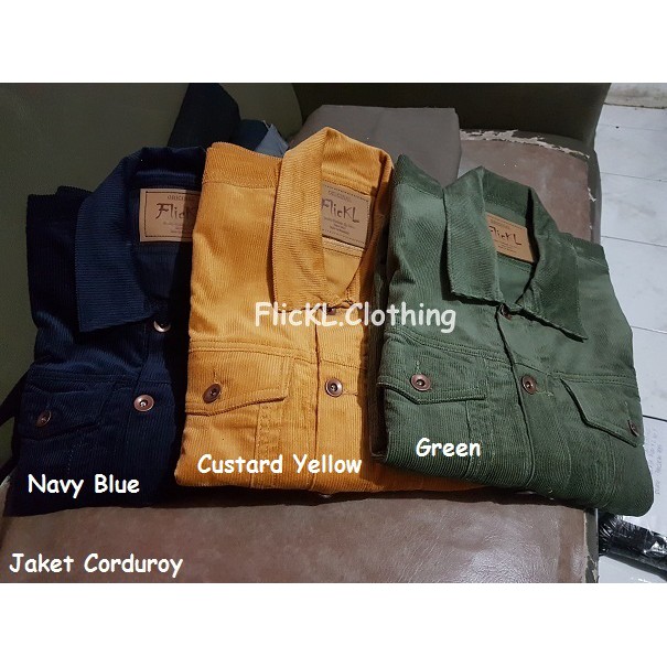 Jaket Corduroy Bebulu Serat Besar Jeans Denim