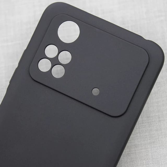 (PROMO Case) XIAOMI POCO M4 PRO 4G Soft Case Black Matte Casing Premium Slim Exellent Cover | Soft Matte | Soft Case Macaron Casing POCO M4 PRO 4G