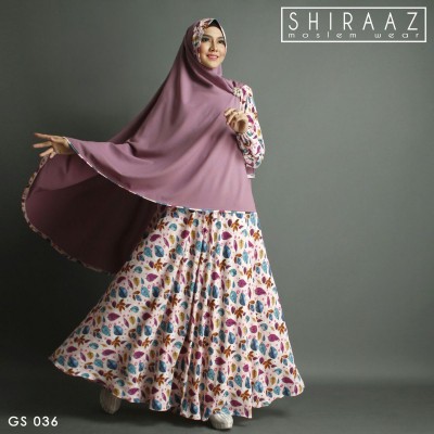BMT 3196 - Gamis syari Shiraaz