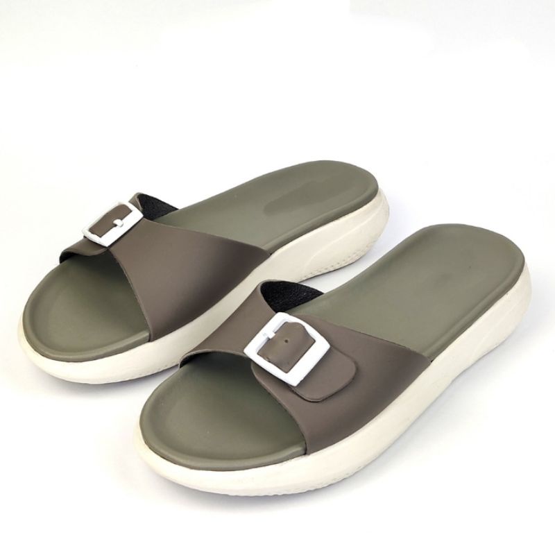 Sandal Casual Wanita Viral/Sandal Selop Cewek Remaja Model Terbaru/Sandal Sol Bakpao Motiif Koreaan/Sandal Flip Flop Temurah Grosiran