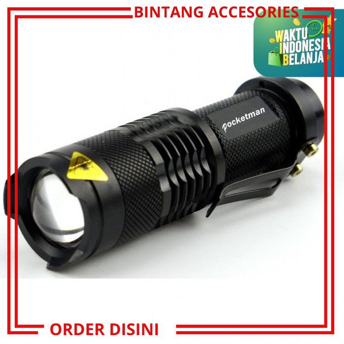W817 PAKET SENTER POLISI SENTER LED BATRE CAS LAMPU SENTER LAMPU BATRE SENTER ANTI AIR LAMPU CAMPING