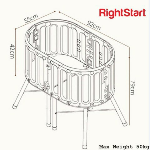 Makassar - Right Start Multifunction Baby Bed / Box Bayi / Tempat Tidur Bayi