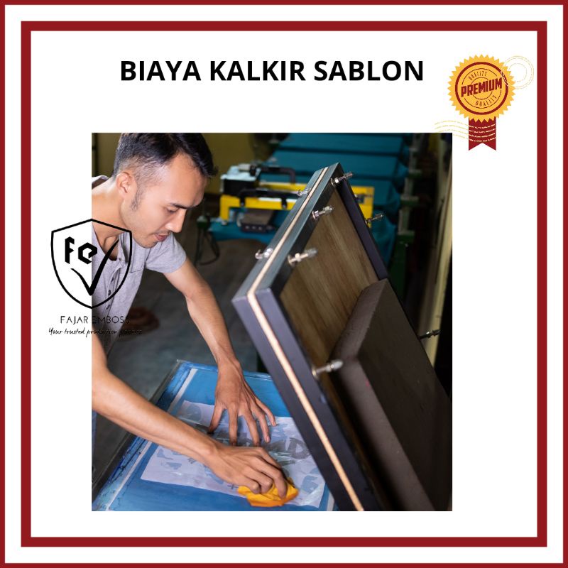 

BIAYA TAMBAHAN UNTUK KALKIR SABLON PEMESANAN DIBAWAH 50