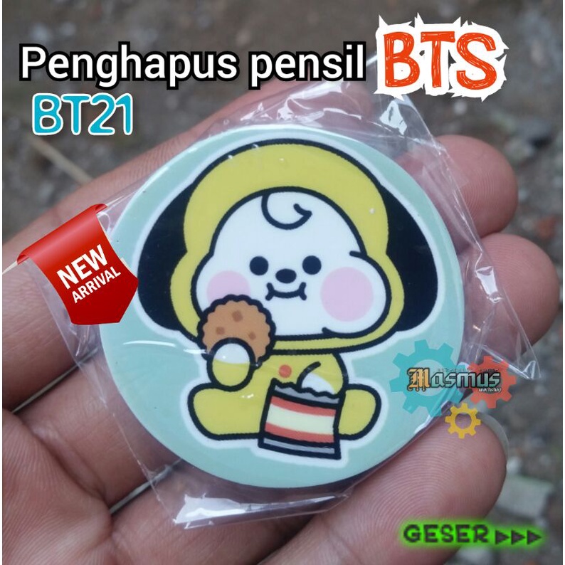 

Penghapus BTS , BT21, penghapus pensil karakter Bts Unik lucu Fancy Atk murah