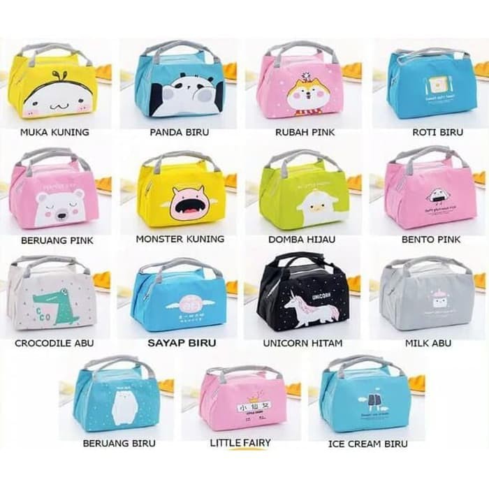 Tas Bekal Kualitas Halus Harga Murah / Lunch bag animal / tas bekal anak/ tas bekal tahan panas