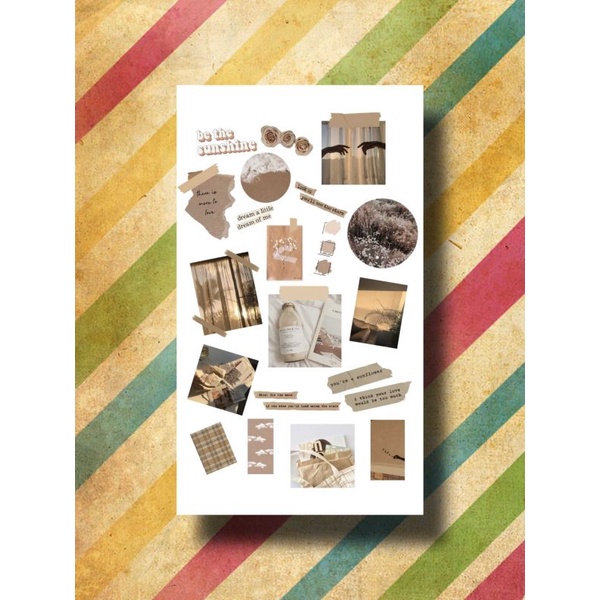 PROMO Sticker Tumblr Aesthetic Vintage / Stiker Case / Seticker Scrape Book Jurnal-10VTG