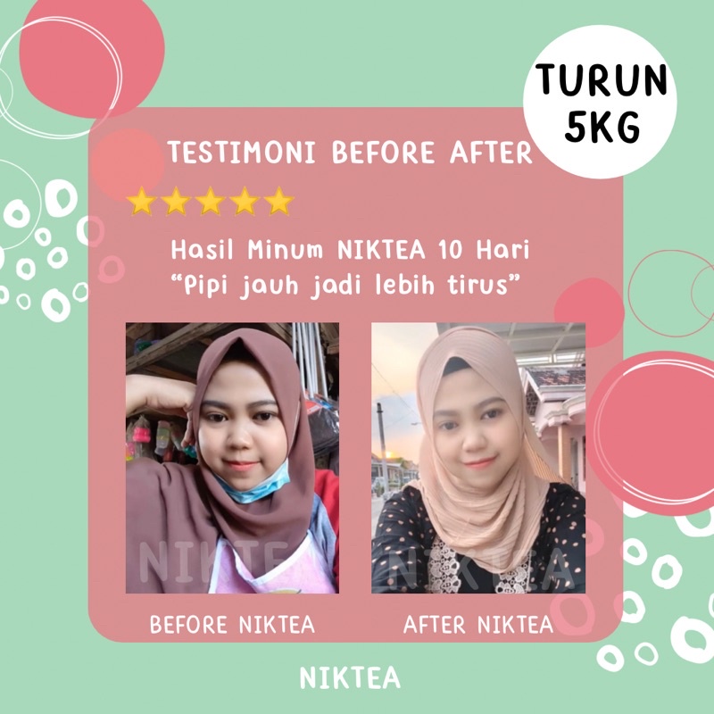 NIKTEA Teh Diet Ampuh Slimming Tea Detox Tea Minuman Diet Penurun Berat Badan