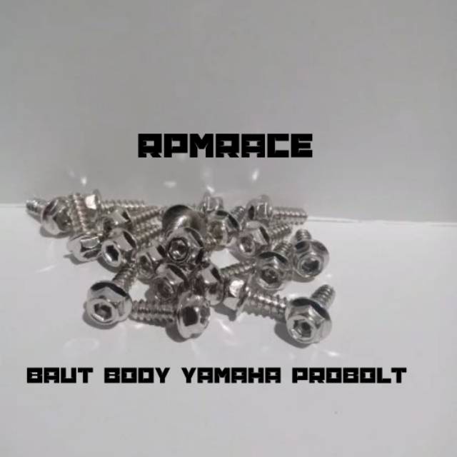 Baut Body Yamaha Probolt 20 Pcs Baut Body Yamaha Probolt Crome Model Flower