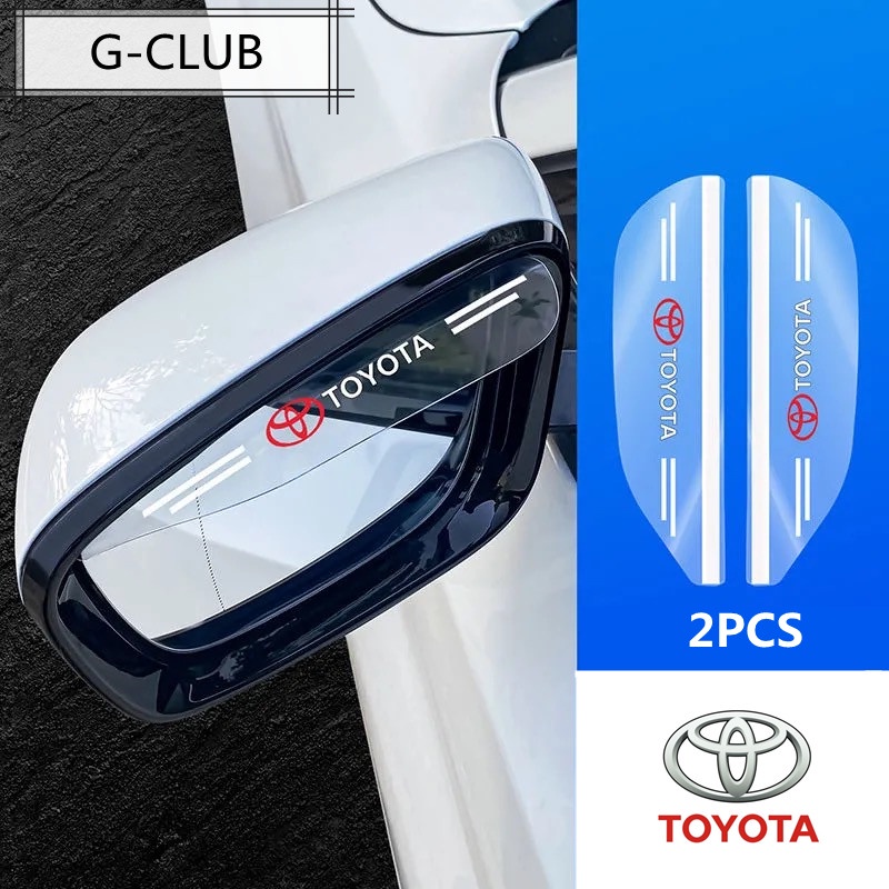 G-club 2PCS Eyebrow Pelindung Kaca Spion Mobil Toyota COROLLA RAV4 Camry Yaris Crown