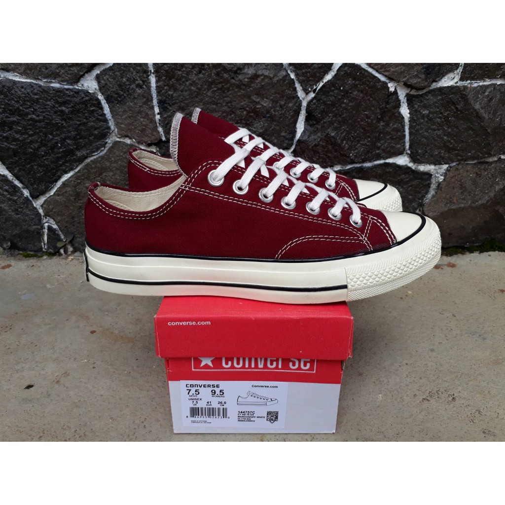 TERMURAH SEPATU CONVERSE ORIGINAL CT AS LOW RED MAROON ALL STAR 100% Original MADE IN VIETNAM