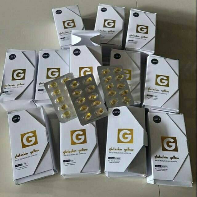 Glutaskin yellow pemutih badan menyeluruh hallah,bpom