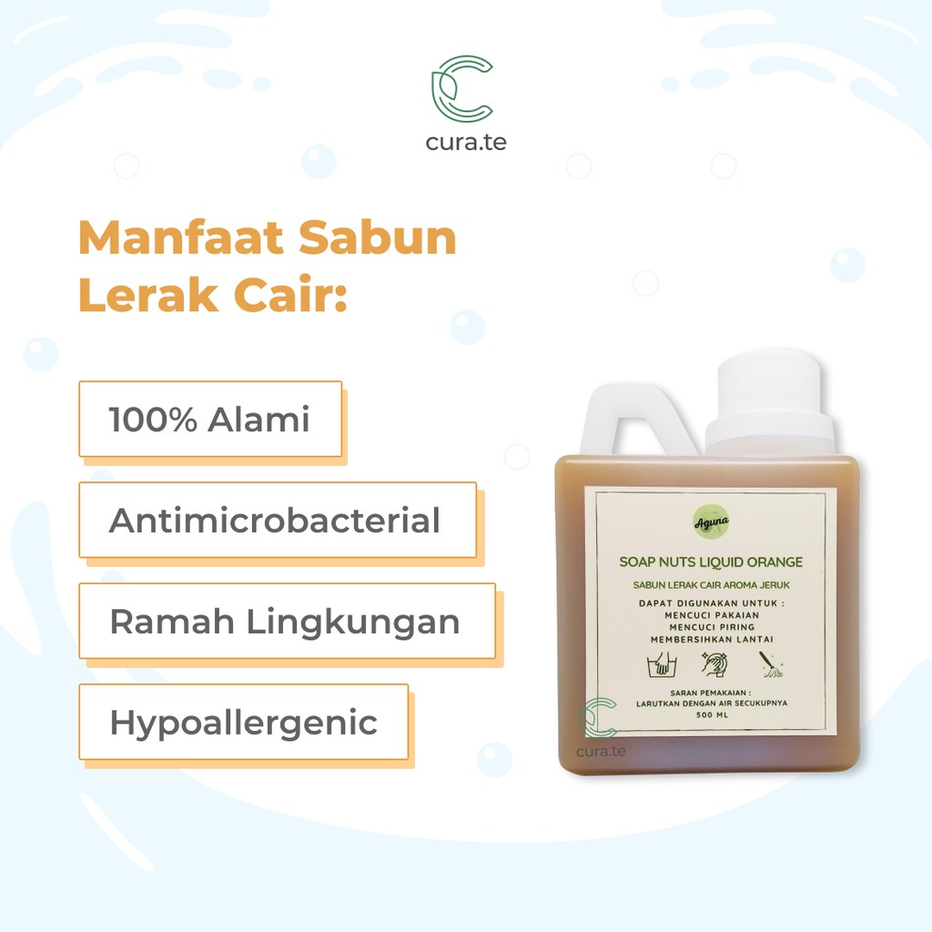 AGUNA SABUN LERAK CAIR 500ML SOAP ALAMI | DETERJEN CUCI BAJU PIRING PEL