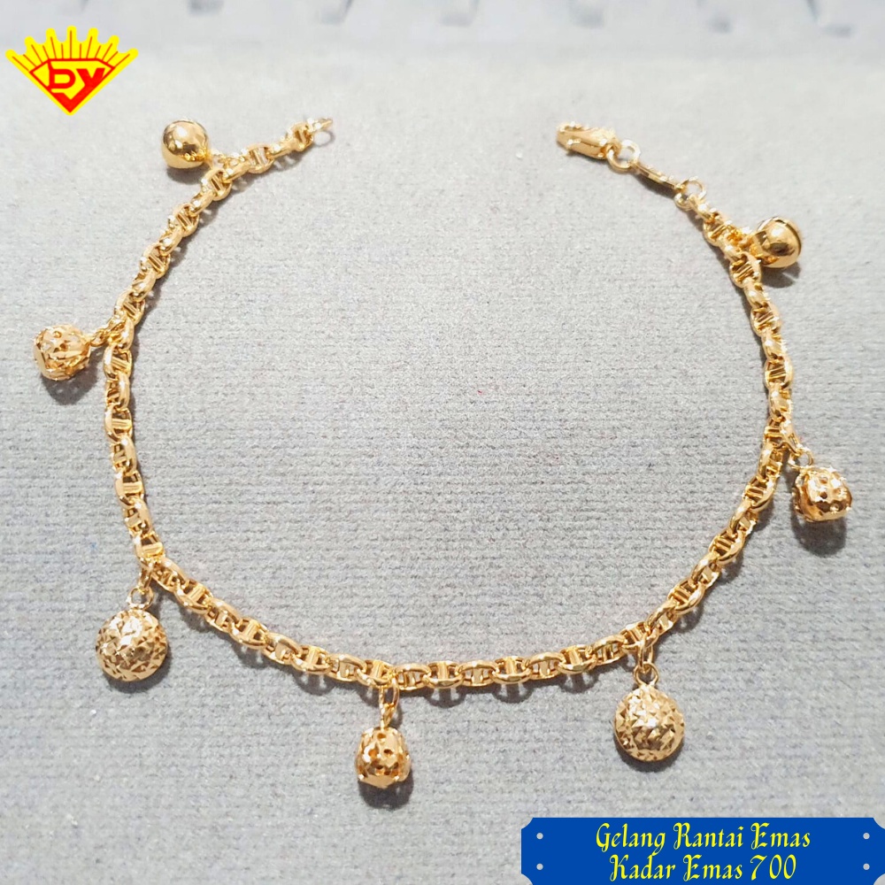 Gelang Rantai Emas CD Kadar Emas 700