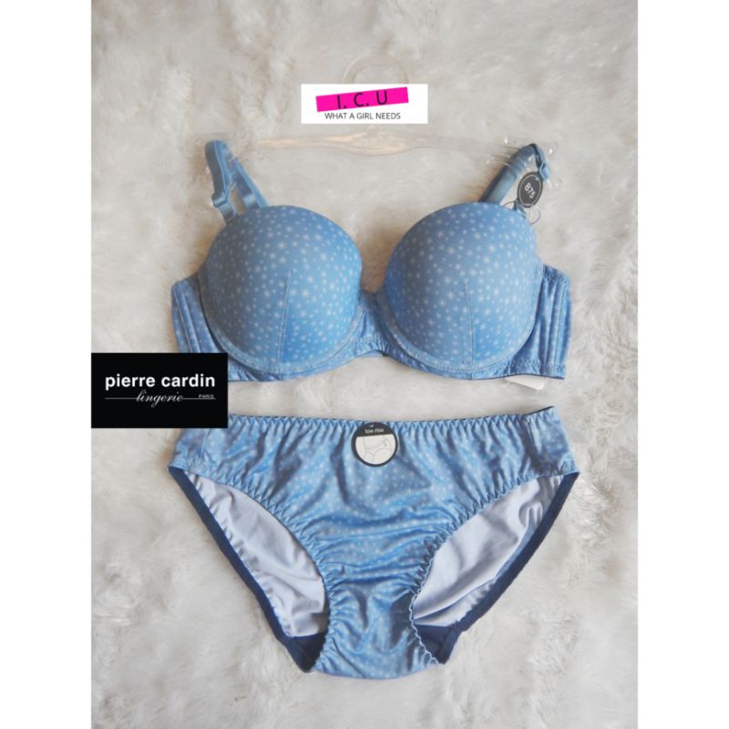 One Set Bra Kawat Busa Tipis Panty Mini Pakaian Dalam Wanita Pierre Cardin Original 707-73503B Size 