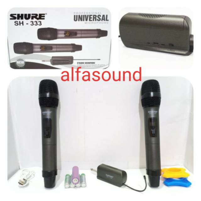 Mic Wireless Portable Shure SH 333 Microphone SH333