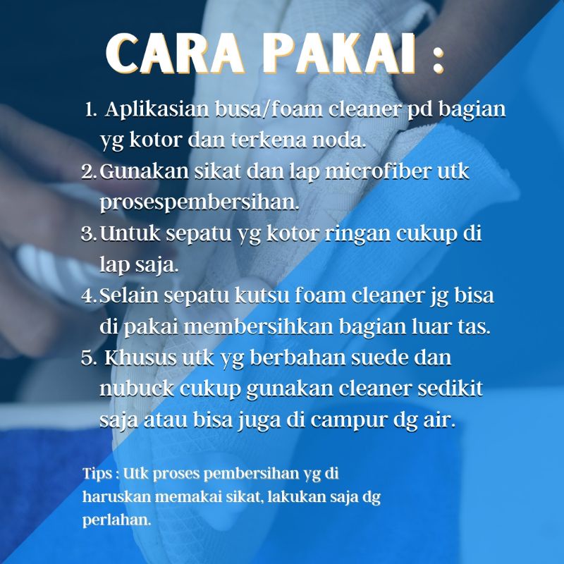 Shoe cleaner foam sabun cuci pembersih sepatu kotor by kutsu.