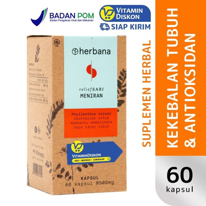 Jual Herbana Suplemen Herbal Memelihara Daya Tahan Tubuh Dan