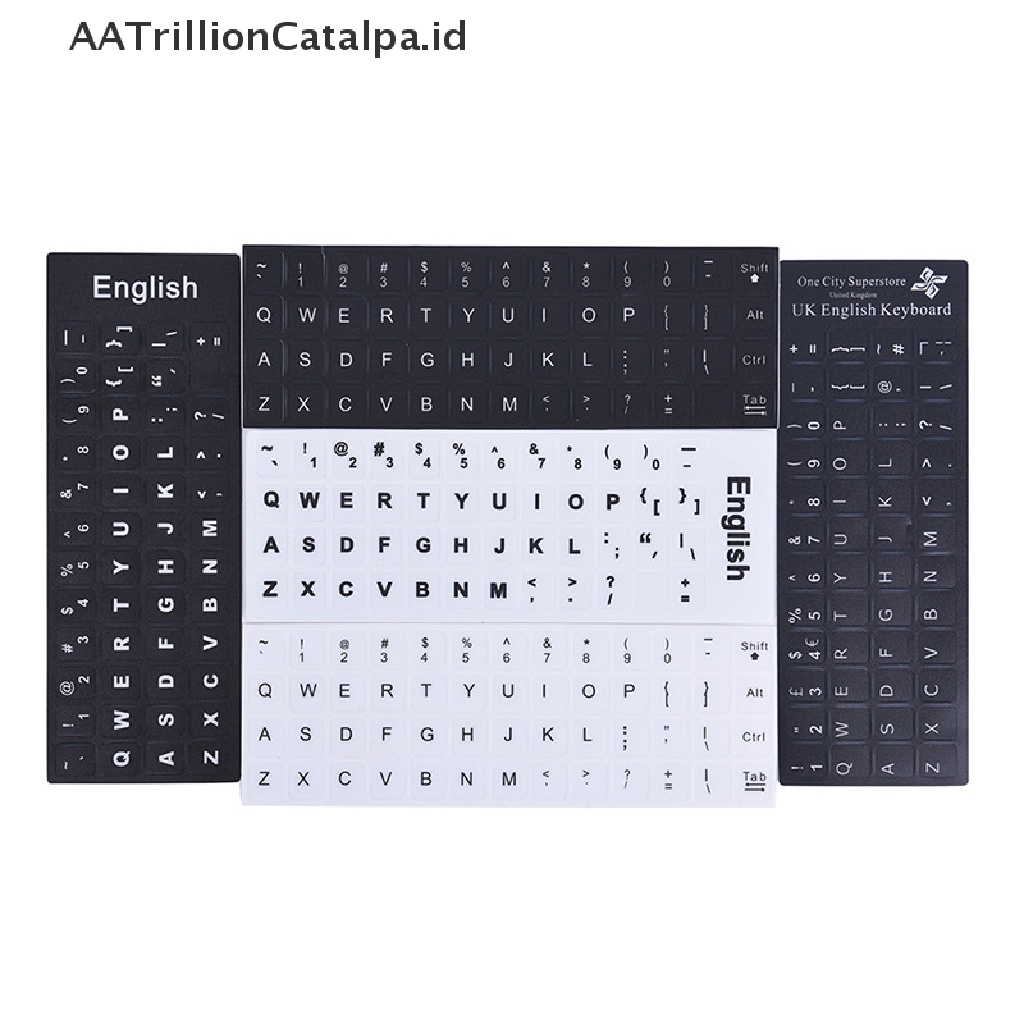 Aatrillioncatalpa Stiker Keyboard Bahasa Inggris Pengganti Untuk Pclaptop