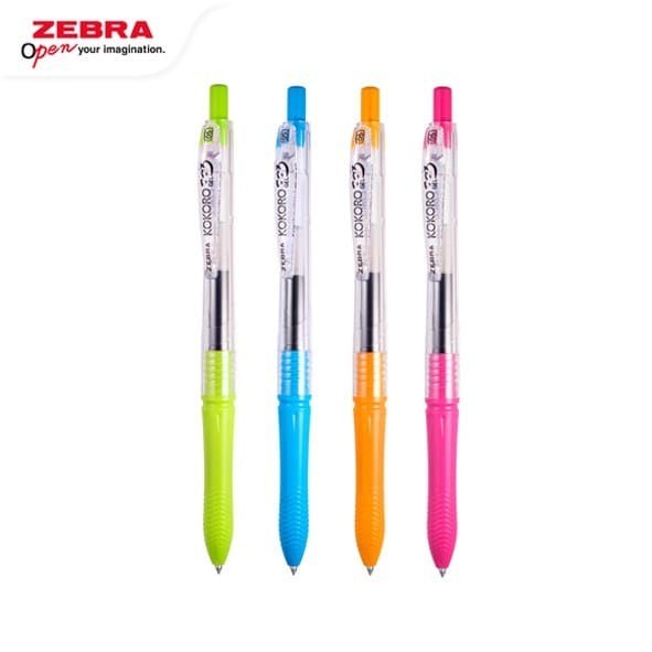 

Zebra Kokoro Sweet Gel Pen 0.5mm Black / Pulpen Ballpoint ( 4 pcs )