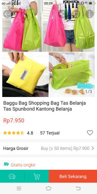 Baggu Bag Shopping Bag Tas Belanja Tas Spunbond Kantong Belanja