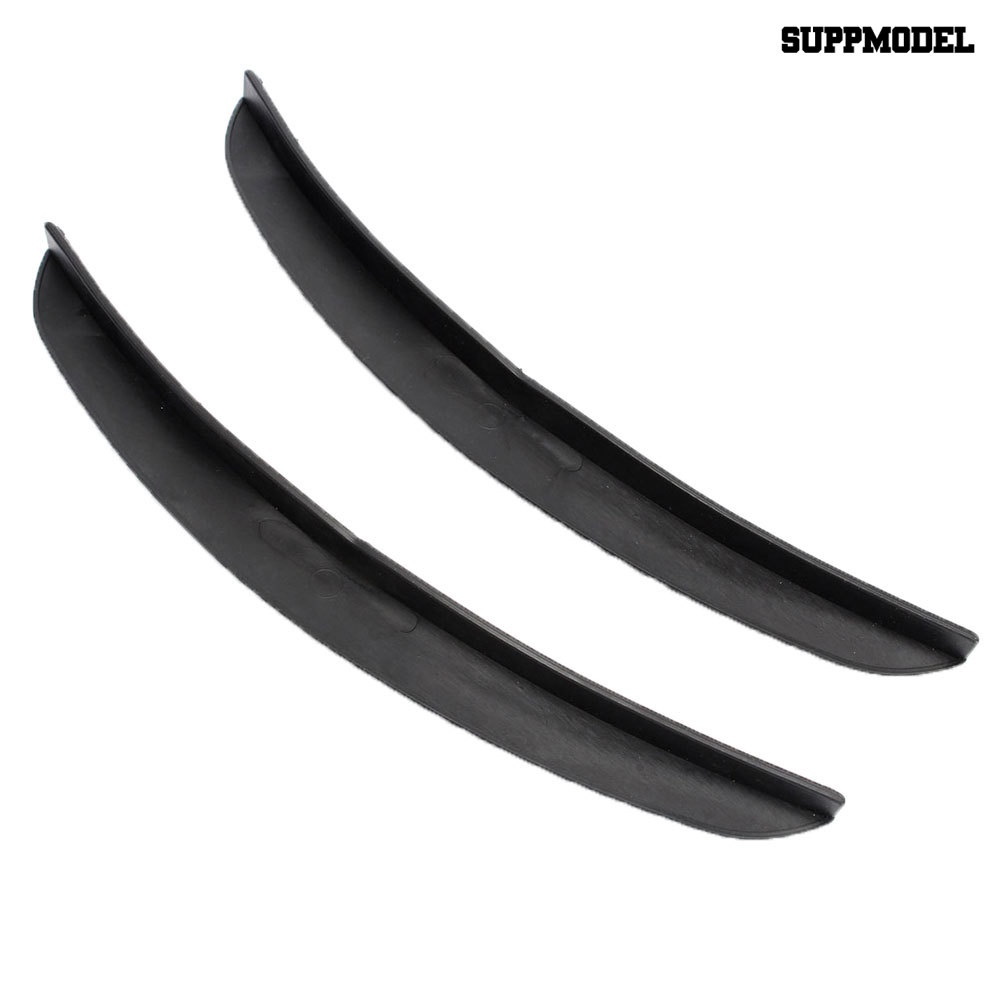 2 Pcs Strip Karet Pelindung Fender Mobil Bahan Serat Karbon Ukuran 24.5cm