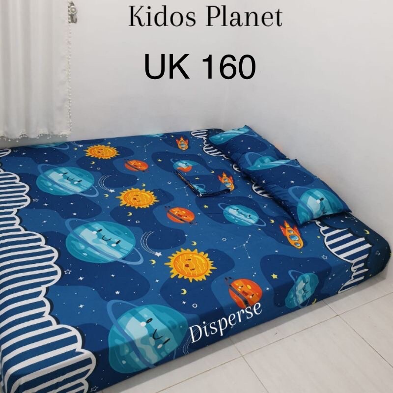 SPREI SEPRAI SEPREI HOMEMADE MOTIF KARAKTER GAMBAR KIDDOZ PLANET ROKET ROCKET ANTARIKSA GALAKSI GALA