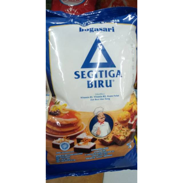 

Segitiga biru tepung terigu