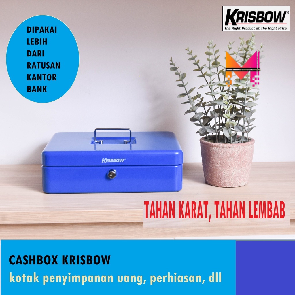 BRANKAS PORTABEL KRISBOW Box penyimpan Kotak Uang Kasir Brankas Brankas CashBOX ZEHN