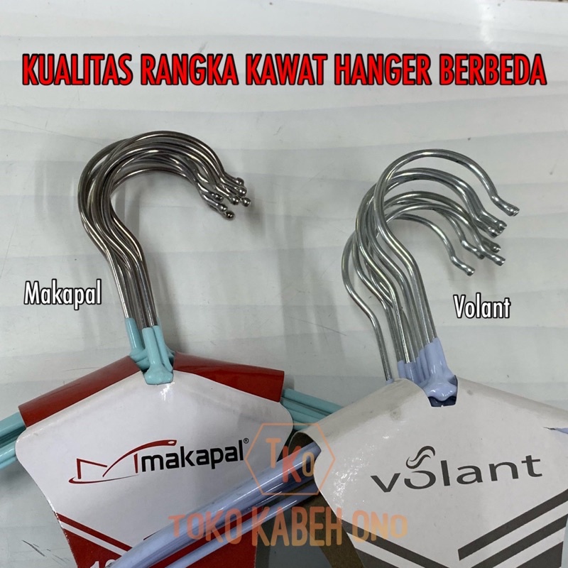 HANGER STAINLESS STEEL / GANTUNGAN BAJU STAINLESS STEEL VOLANT / HANGER MAKAPAL / HANGER ANAK / HANGER DEWASA