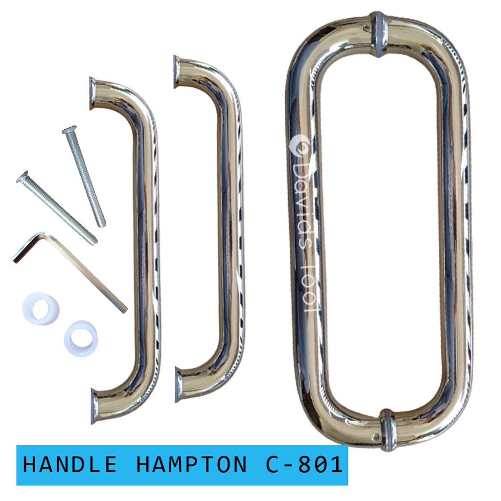 Pegangan Pintu Stainless Handle Kaca Handel Hampton C801