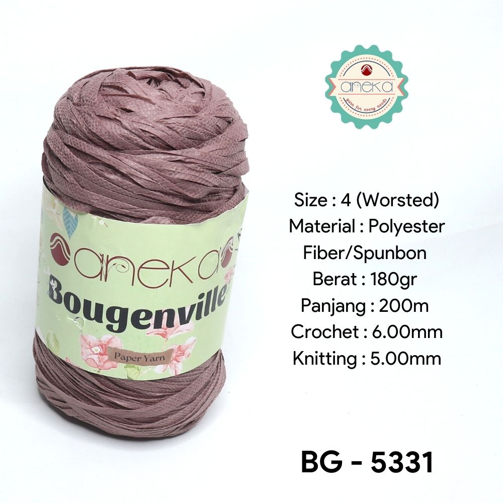 Benang Rajut Bougenville / Rattan / Paper Yarn - 5331