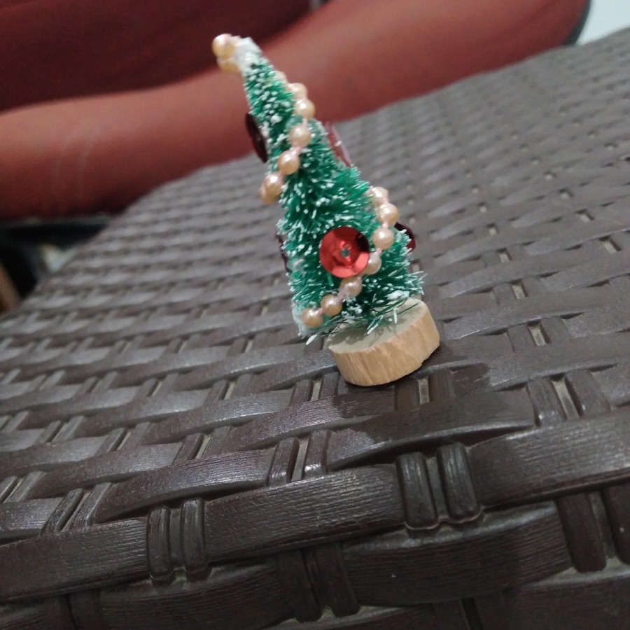 5cm hiasan natal mini christmas tree decoration