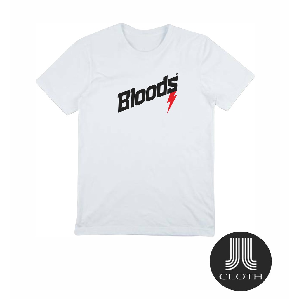 T-SHIRT BAJU KAOS DISTRO PRIA WANITA BLOODS COMBED 30S MURAH