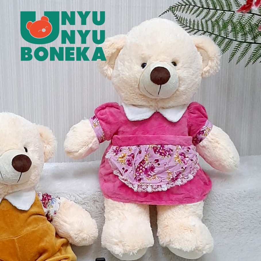 boneka teddy bear couple bahan lembut wedding beruang