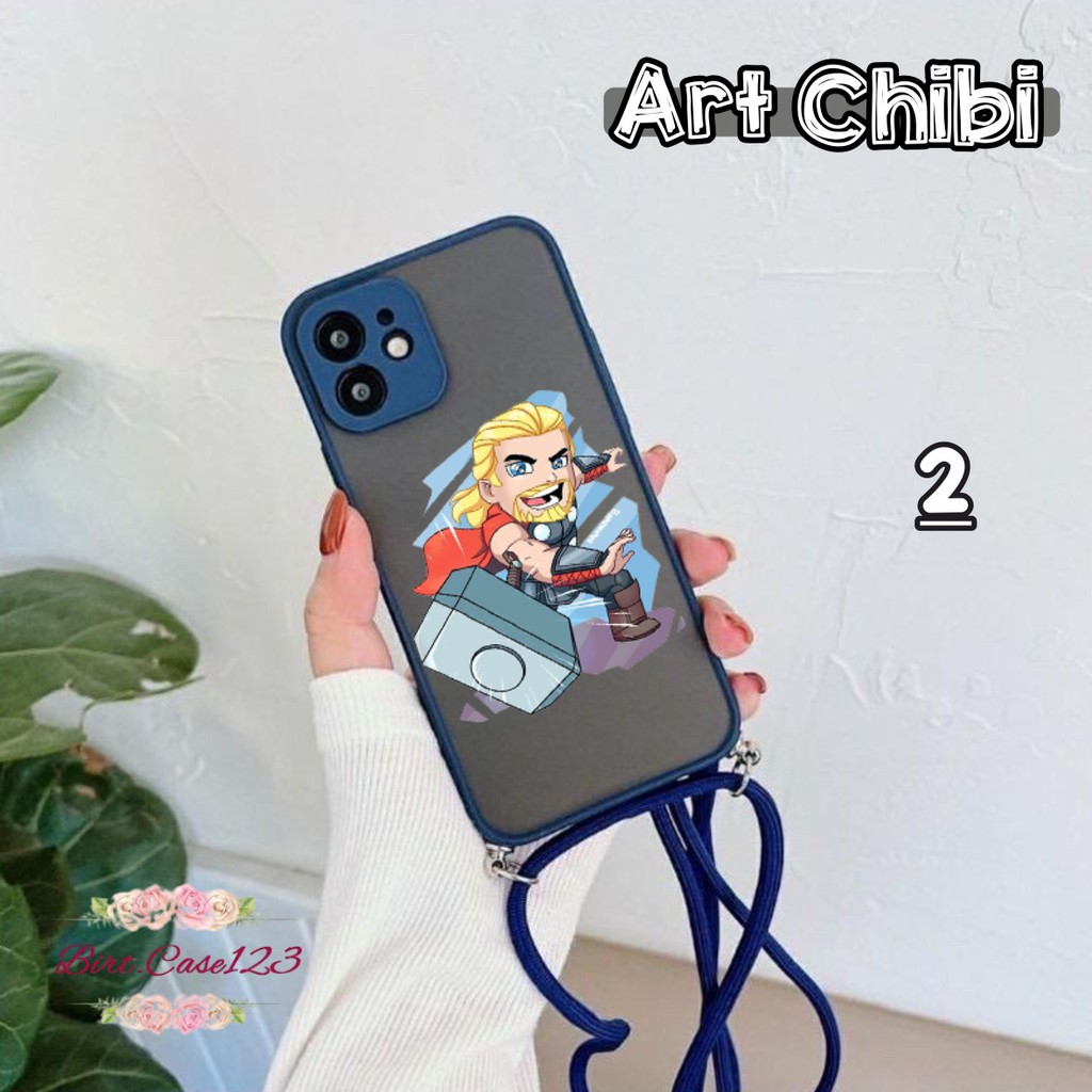 SOFTCASE SLINGCASE DOVE ART CHIBI OPPO SAMSUNG VIVO XIAOMI REALME IPHONE ALL TYPE BC5746