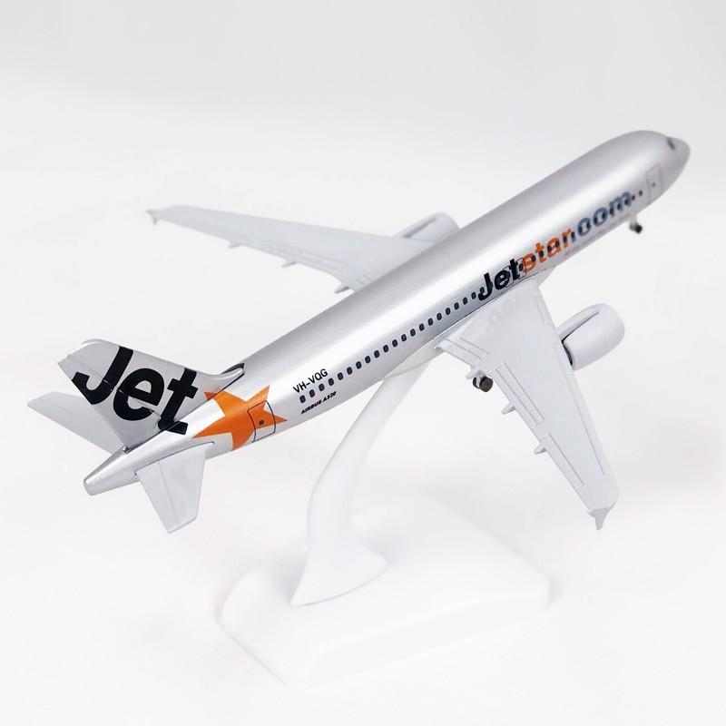 Jetstar Airways A320 Model Pesawat Jet Airbus 320 Diecast Alloy Metal 20CM