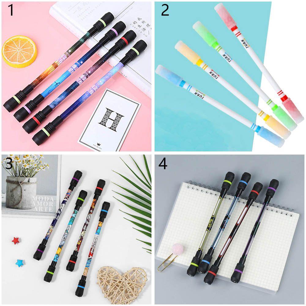 Populer Rotating Gaming Pen Stationery Novelty Intelligence Mainan Jari Pereda Tekanan Anti-Selip Rolling