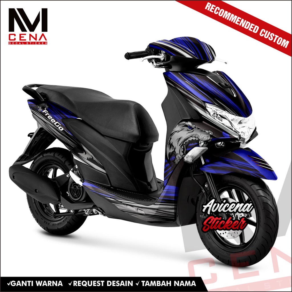 Sticker Decal Yamaha Freego Decal Sticker Freego Sticker Striping Decal Freego Full Body wolf