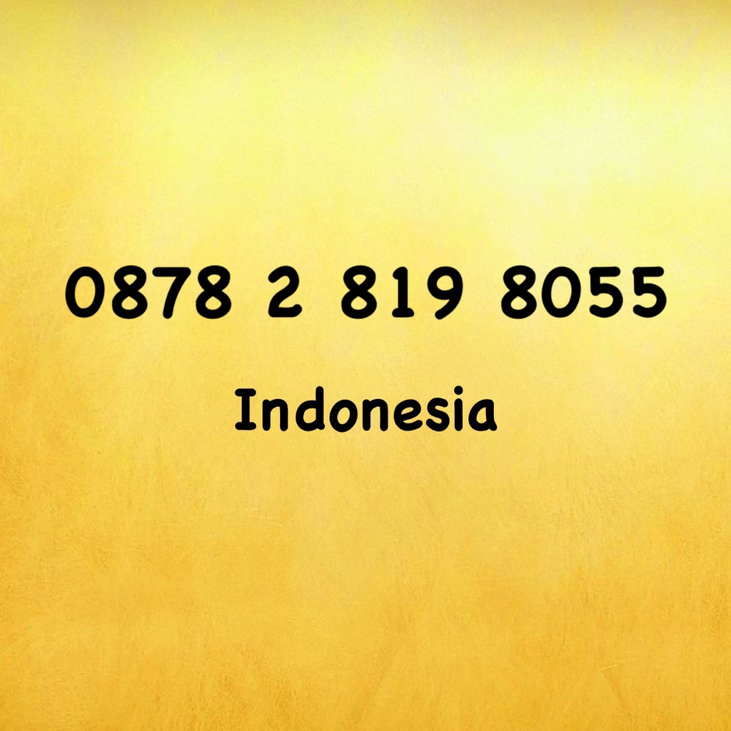 Nomor Cantik XL Bebas Seri Big BOSS - BOS - 805 - 0878 2 819 8055