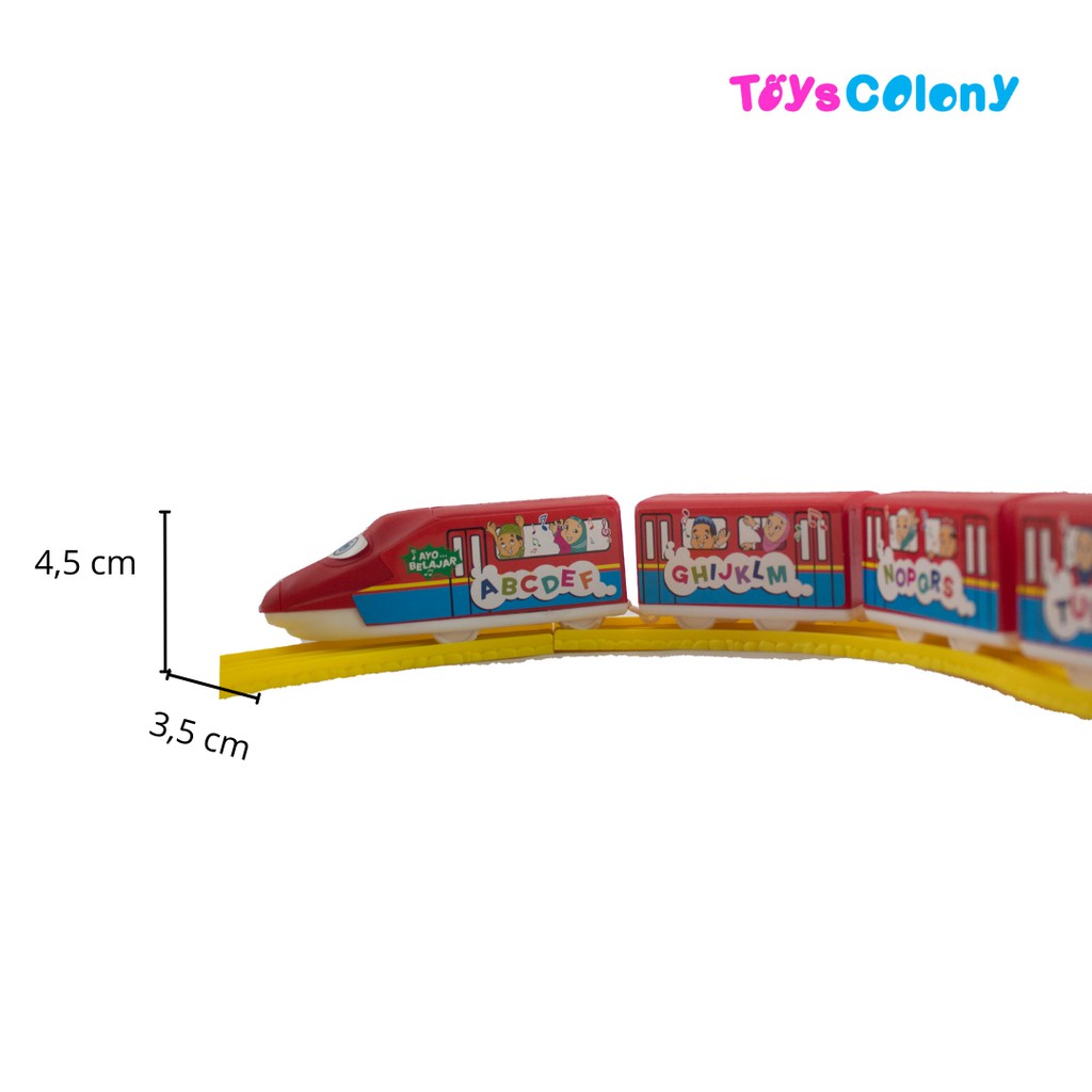 Mainan Edukasi Train and Track ZAKY &amp; ZUKO Lagu Islami RKC09003-1
