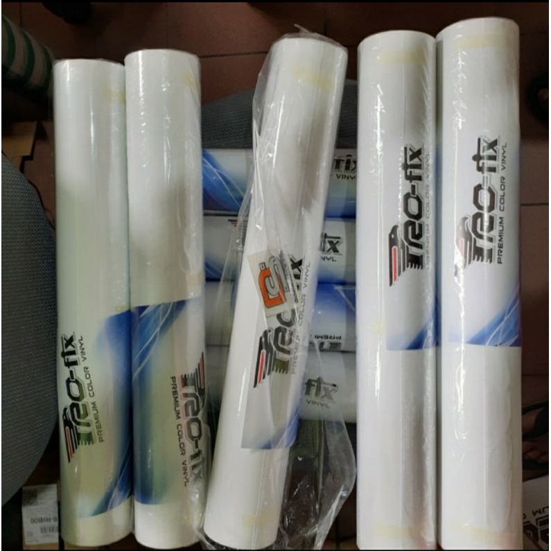 ROL Sticker Stiker Skotlet Putih Glossy Profix Pro fix Putih Glossy 6500 POG 010A+ roll